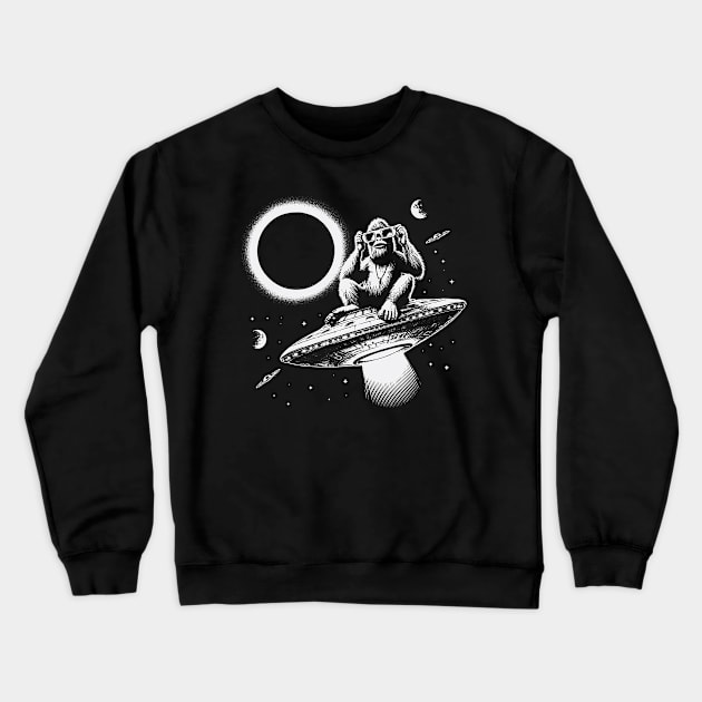 Total Solar Eclipse Crewneck Sweatshirt by MZeeDesigns